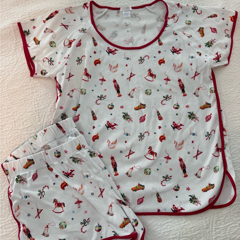 LAKE Pima pajamas - limited Christmas print worn twice